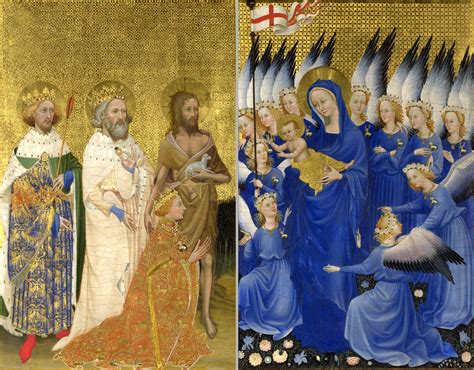  The Wilton Diptych –  Illuminated Gold and Heavenly Iconography